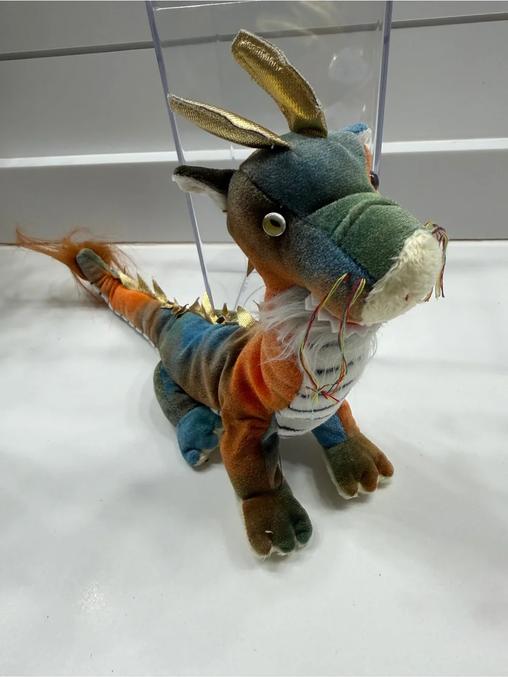 TY Beanie Baby Zodiac •Dragon” Soft Reptile Stuffed Animal